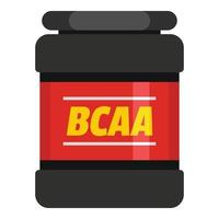 bcaa icoon, vlak stijl. vector