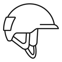 industrieel klimmer helm icoon, schets stijl vector