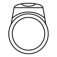 ring icoon, schets stijl vector