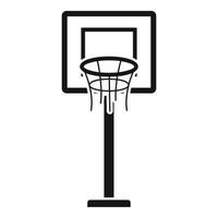 basketbal toren icoon, gemakkelijk stijl vector