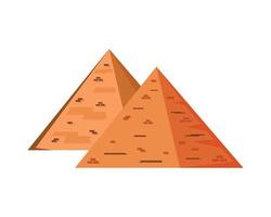 Egyptische piramides beroemd mijlpaal vector
