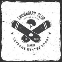 snowboard club. vector illustratie. concept voor shirt, afdrukken, postzegel of tee.