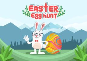 Easter Egg Hunt Vector Achtergrond