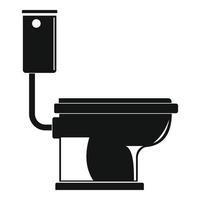 toilet icoon, gemakkelijk stijl vector