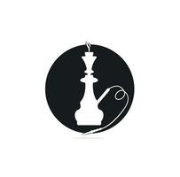 vector ontwerp van hookah en shisha logo. reeks van hookah en medeplichtig voorraad vector illustratie.