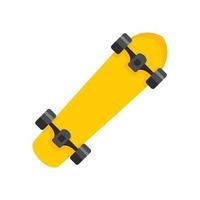 vrije stijl skateboard icoon, vlak stijl vector