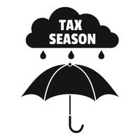 belasting seizoen icoon, gemakkelijk stijl vector