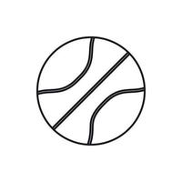 basketbal bal icoon, schets stijl vector