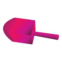 roze dreidel icoon, tekenfilm stijl vector