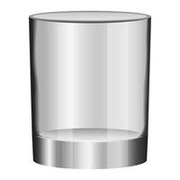 leeg glas model, realistisch stijl vector