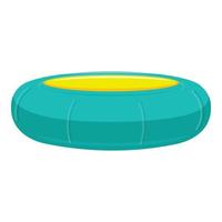 park trampoline icoon, tekenfilm stijl vector