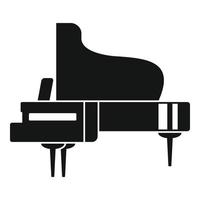 concert groots piano icoon, gemakkelijk stijl vector