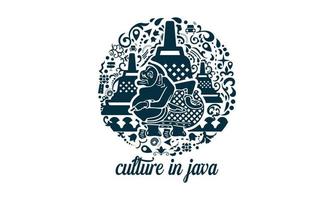 illustratie van semar Javaans cultuur logo vector