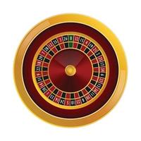 roulette casino model, realistisch stijl vector
