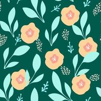 naadloos patroon met hand- getrokken abstract bloemen en elementen,botanisch illustratie voor omhulsel en textiel, bloemen motief voor behang, huis decor, accessoires, sublimatie afdrukken ontwerp vector