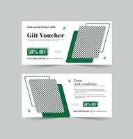 voedsel bedrijf geschenk tegoedbon sjabloon korting tegoedbon voor voedsel sjabloon vector