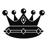 koningin kroon icoon, gemakkelijk stijl vector