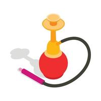 hookah icoon in isometrische 3d stijl vector