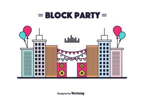 Block Party Vector Background