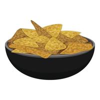 bord van nacho's icoon, tekenfilm stijl vector