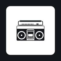 boombox of radio cassette plakband speler icoon vector