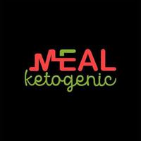 ketogeen logo gemakkelijk modern tekst kunst typografie vector