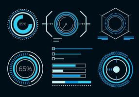 Gratis Abstract HUD UI Element Vector