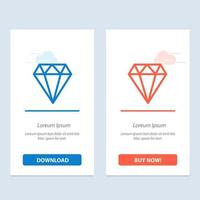 diamant juweel sieraden gam blauw en rood downloaden en kopen nu web widget kaart sjabloon vector