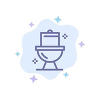 badkamer schoonmaak toilet wasruimte blauw icoon Aan abstract wolk achtergrond vector