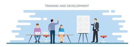 training en ontwikkeling vector