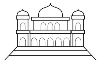 moskee ontwerp schets vector