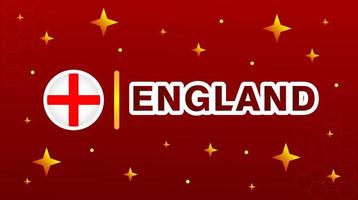 Engeland vlag met sterren Aan rood kastanjebruin achtergrond. vector