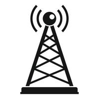 podcast toren icoon, gemakkelijk stijl vector