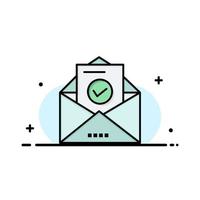 mail e-mail envelop onderwijs bedrijf logo sjabloon vlak kleur vector