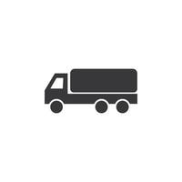 levering vrachtwagen pictogram vector