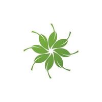 groen blad logo ecologie vector