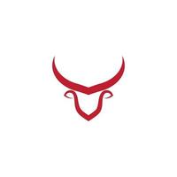 rood stier logo vector