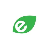 e letter logo vector