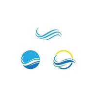 natuurlijk water Golf logo vector