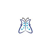 schoonheid vlinder logo vector