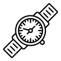 horloge lijn icoon vector