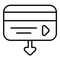 pictogram geldopname lijn vector