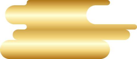 abstract goud minimaal ronde vorm vector