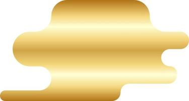 abstract goud minimaal ronde vorm vector