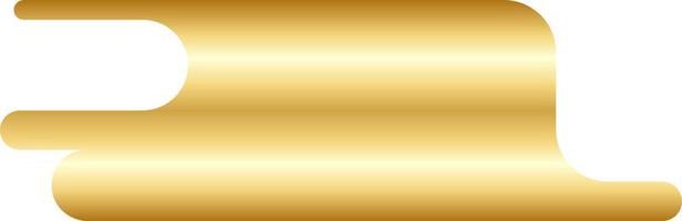 abstract goud minimaal ronde vorm vector