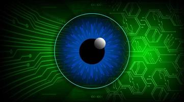 modern oog holograaf Aan technologie achtergrond vector