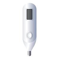 kind digitaal thermometer icoon, tekenfilm stijl vector