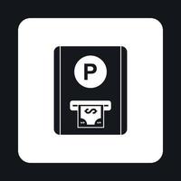 parkeren vergoedingen icoon, gemakkelijk stijl vector
