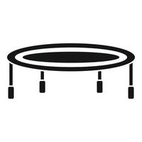 Sportschool trampoline icoon, gemakkelijk stijl vector