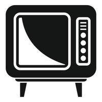 oud TV reeks icoon, gemakkelijk stijl vector